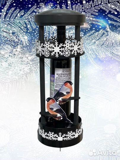 Кормушка Снегирь, как упаковка зимнего подарка