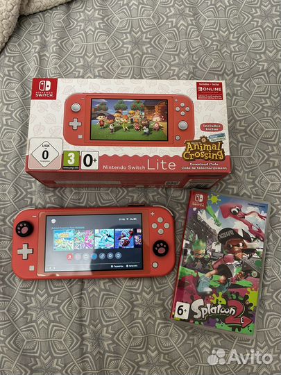 Nintendo switch lite с играми