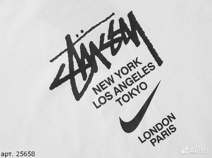 Футболка Nike SwooshStussy Белая