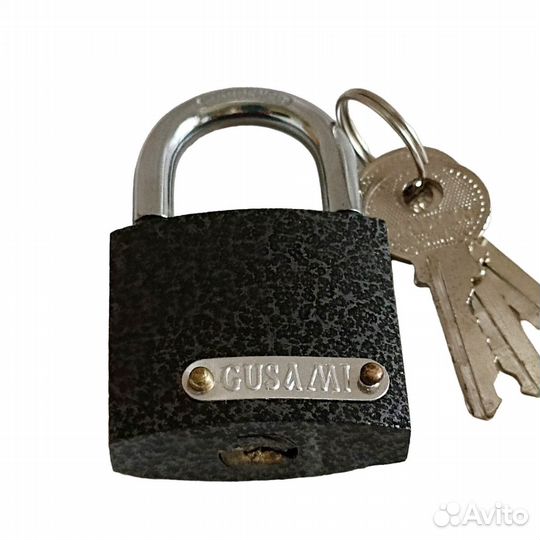 Замок навесной металлический, 1 набор 3 штуки