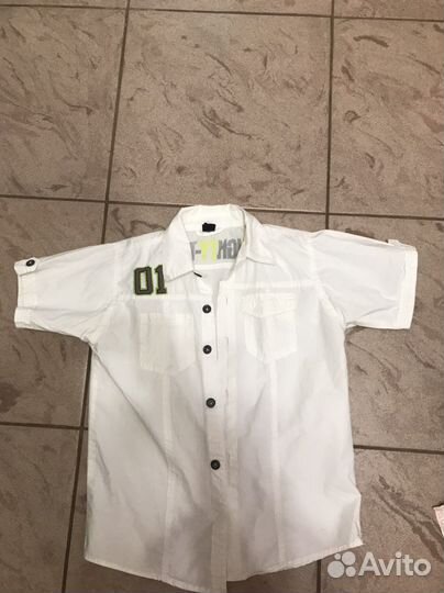 Рубашки для мальчика с коротким рукавом