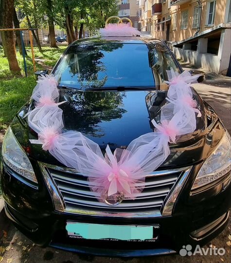 Свадебные украшения на машину