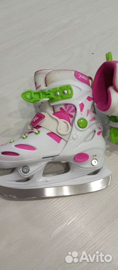 Коньки детские раздвижные 27 размер