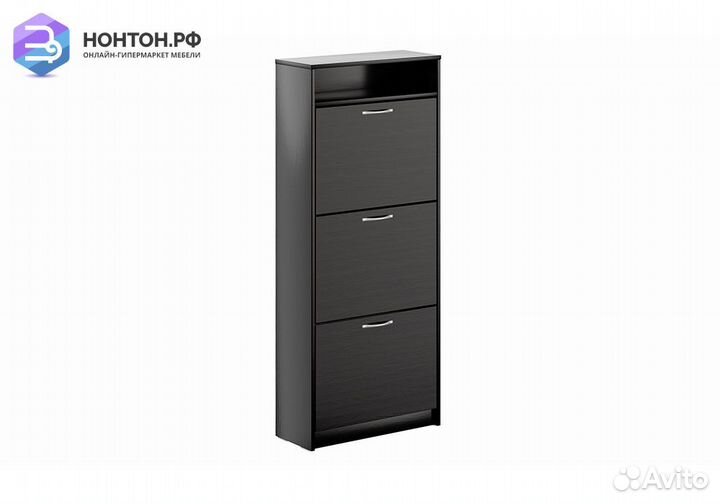 Тумба для обуви Орион 3 ячейки дуб венге