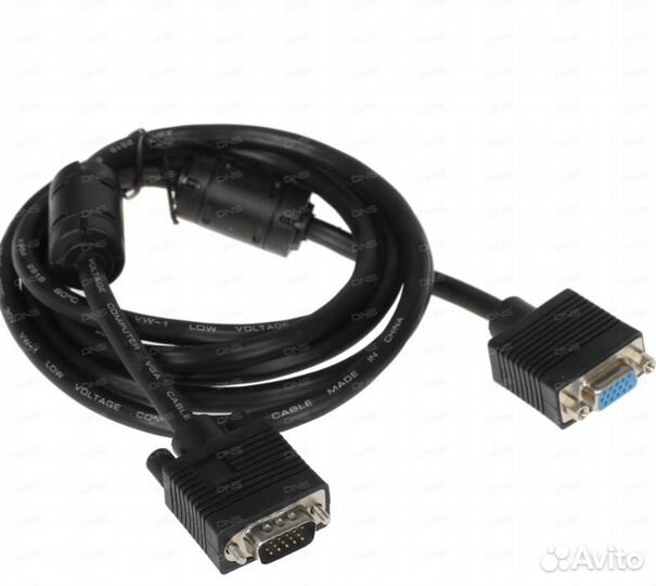 Кабель удлинительный dexp VGA - VGA, 2 м