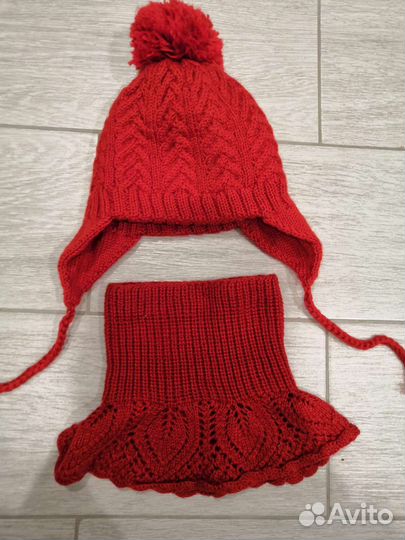 Комплект шапка и снуд