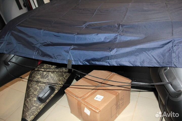 Тент стояночный для лодки пвх Синий