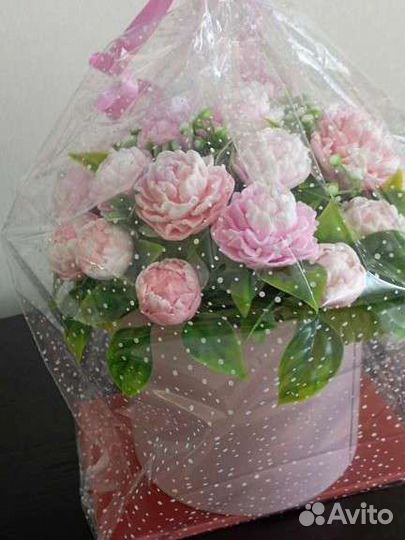 Букет из мыльных цветов