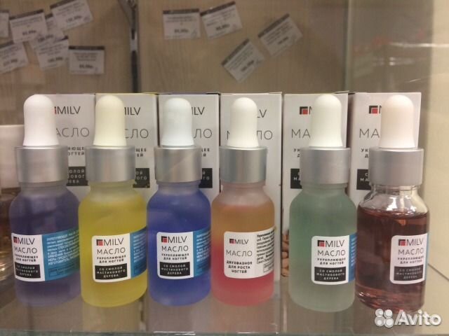 Масло для кутикулы и ногтей от Milv укрепляющее