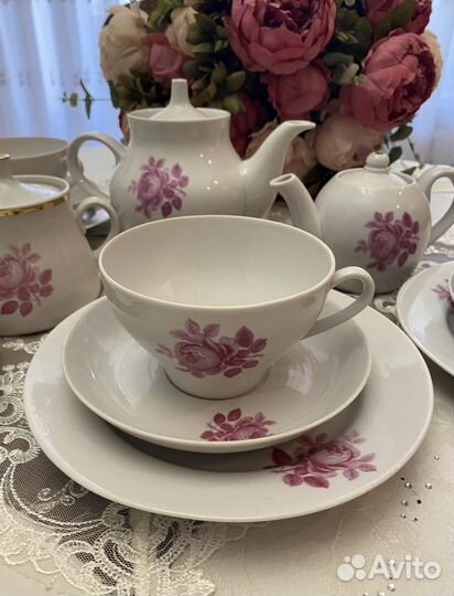 Чайный сервиз Дулево Роза
