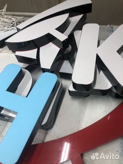 Объемные буквы, Вывеска, Световые буквы