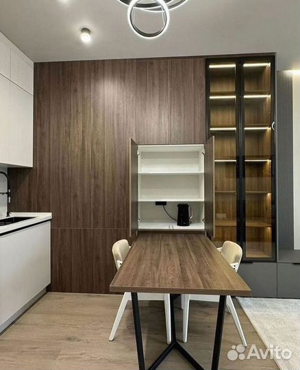 Кухня прямая лаконичный стиль