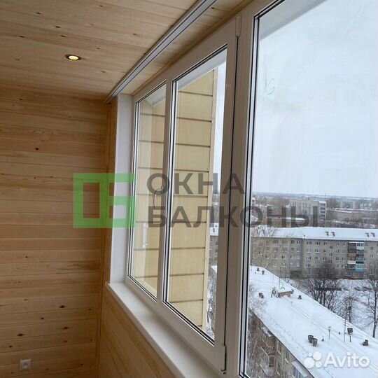 Остекление балконов в пятиэтажке