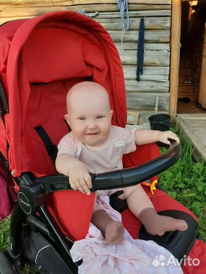 Прогулочная коляска peg perego book + зимние лыжи