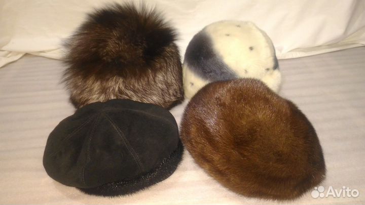 Шапки из чернобурки и норки
