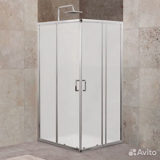 Душевой уголок BelBagno Unique 100х100 профиль хро