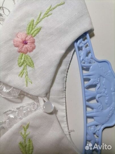 Воротничок накладной. Ручная вышивка