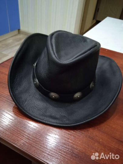 Кожаная шляпа Walker U-Shape-It Black