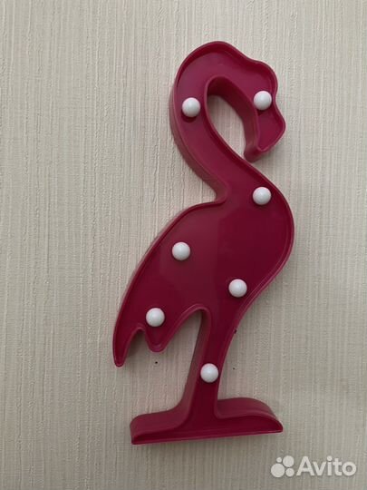 Светильник ночник фламинго