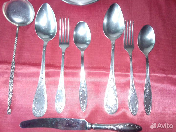 Мельхиоровые столовые приборы из СССР