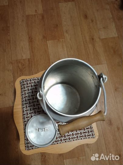 Бидон алюминиевый СССР на 5 литров, с крышкой