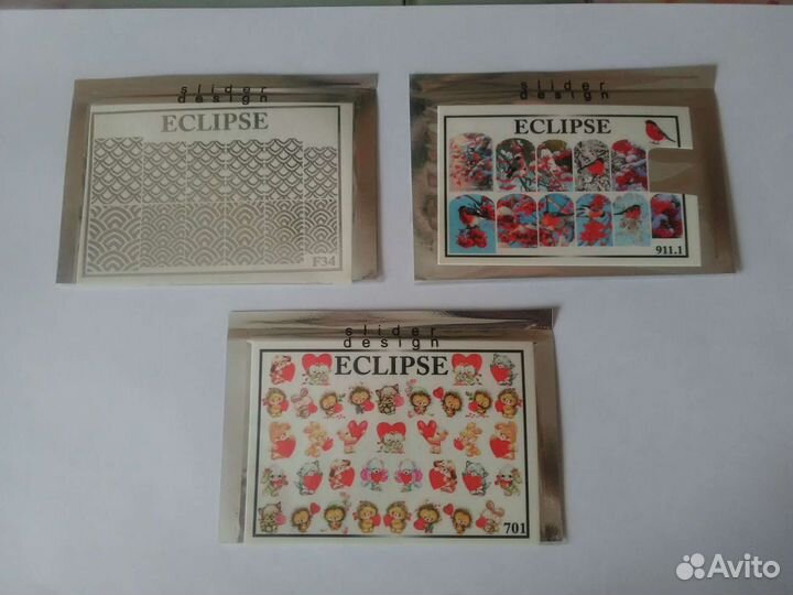 Набор для маникюра, дизайна ногтей, слайдеры