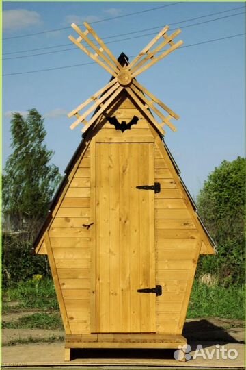 Дачный туалет с кошкой FQM