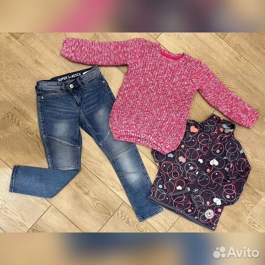 Вещи пакетом для девочки, 110-116