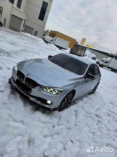 Сплиттер губа на бампер bmw 3 f30