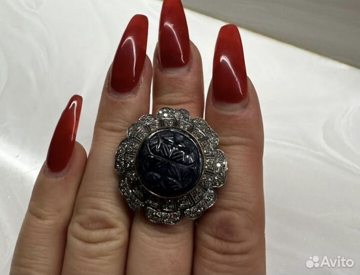 Кольцо Бриллиантовое Винтаж Франция