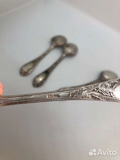 Чайные ложки мельхиор Киев СССР