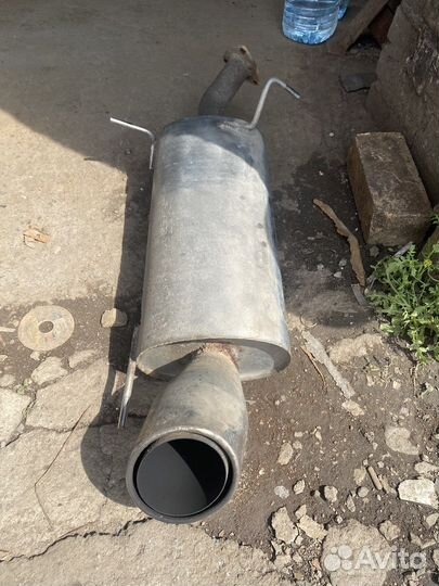 Задняя банка глушителя