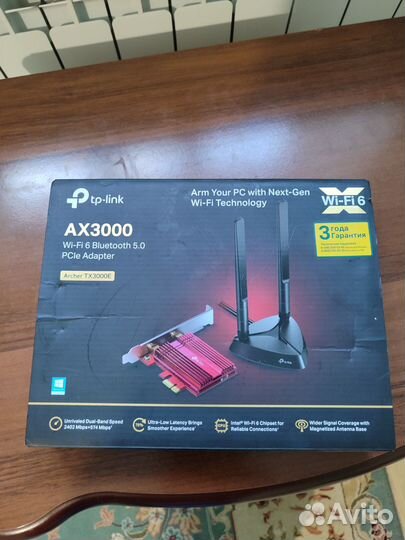 Wifi 6 адаптер Tp-Link TX3000E+Bluetooth 5.0