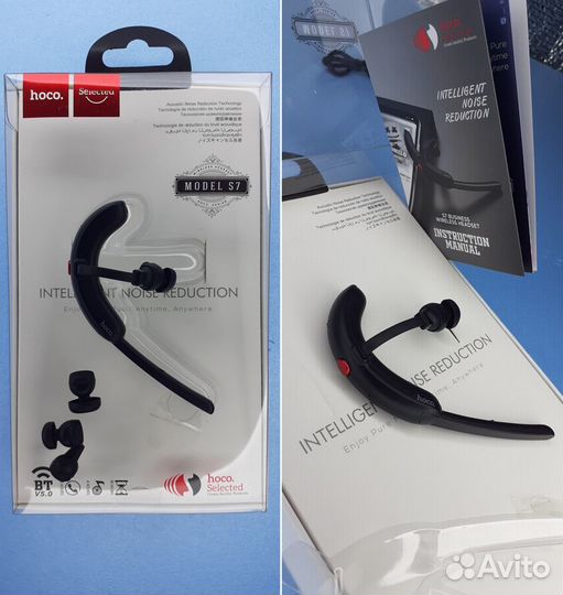 Беспроводная гарнитура Hoco 5.0 Двойная Фиксация