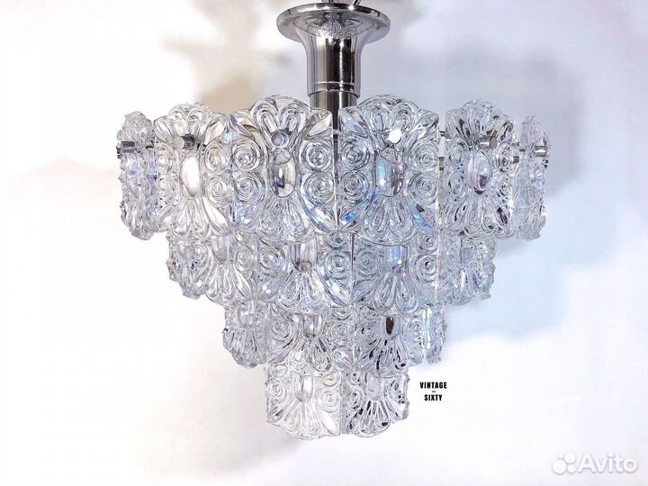 Люстра хрустальная редкая на 5 ламп СССР