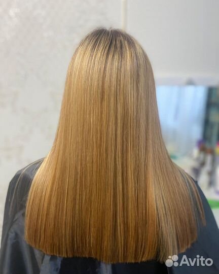 Кератиновое выпрямление волос