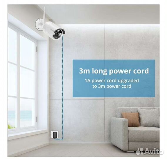 WiFi Комплект видеонаблюдения. Новый