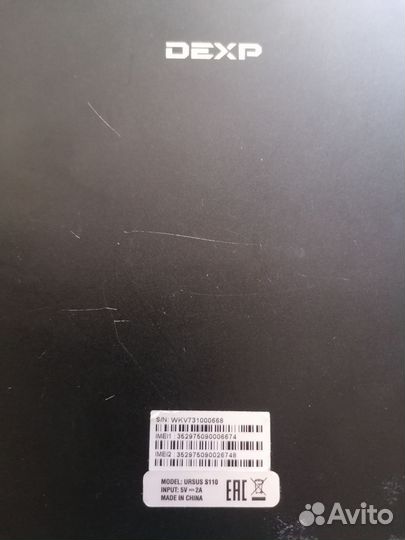 Планшеты леново А7600-Н и дексп ursus S110