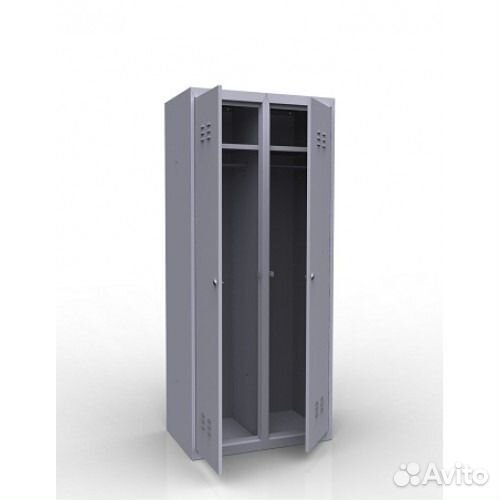 Шкаф для одежды металлический двойной