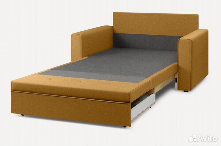 Диван Види Прямой Textile Yellow