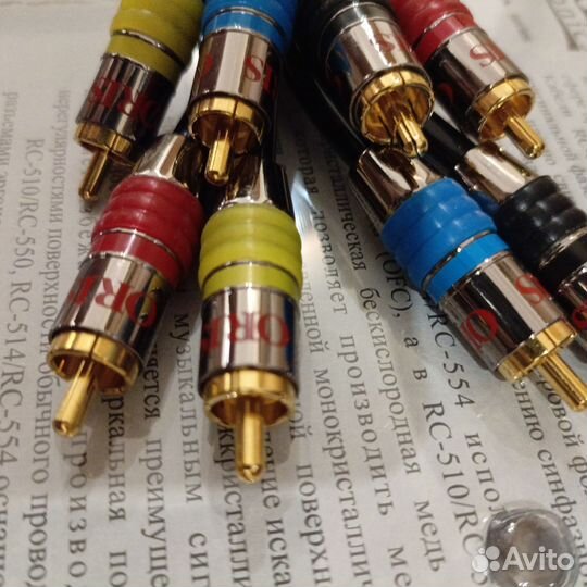 4Rca-4Rca Premium межблочный кабель 1метр медь OFC