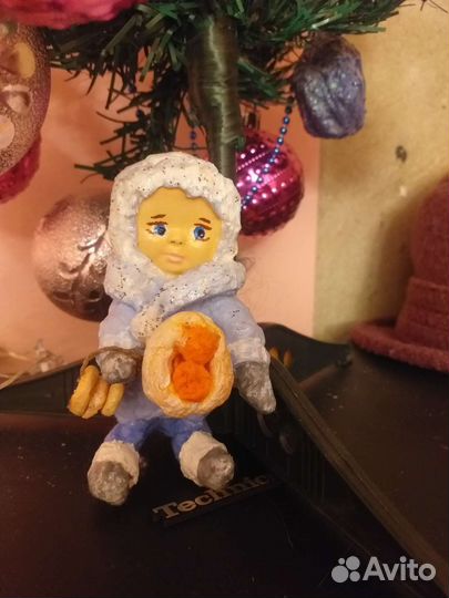 Ватная игрушка Зефирка