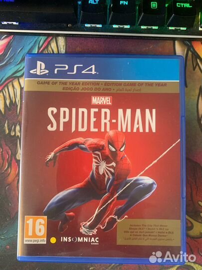 Диск Spider-Man ps4