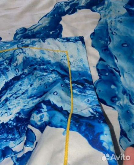 Белье постельное евро плотный сатин,4 наволочки,пр