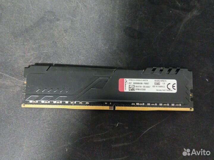 Оперативная память ddr4 hyperx fury 16gb