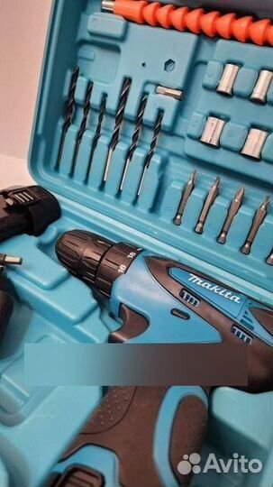 Аккумуляторный Шуруповерт Makita,Шурик 12V,набор 2