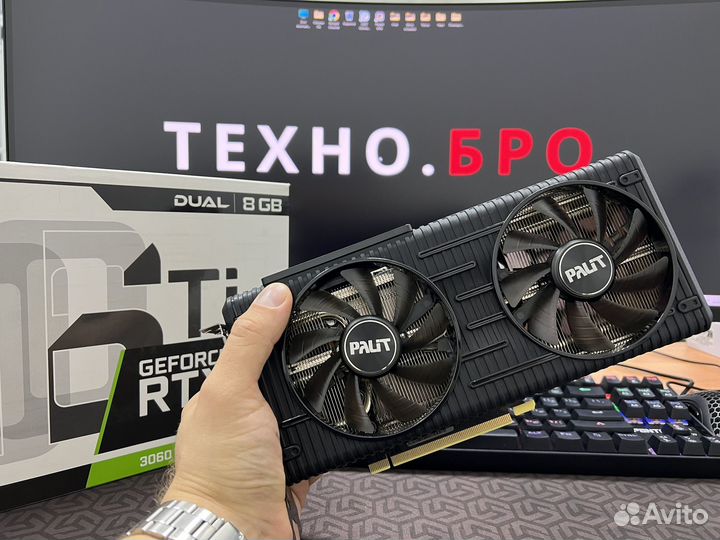 Видеокарта Palit RTX 3060ti в идеале