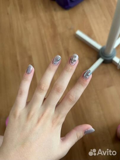 Маникюр на дому наращивание ногтей