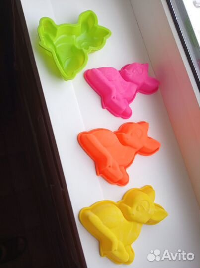 Формы для выпечки силиконовые 4шт 