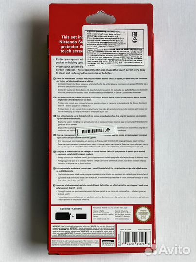 Чехол nintendo switch light